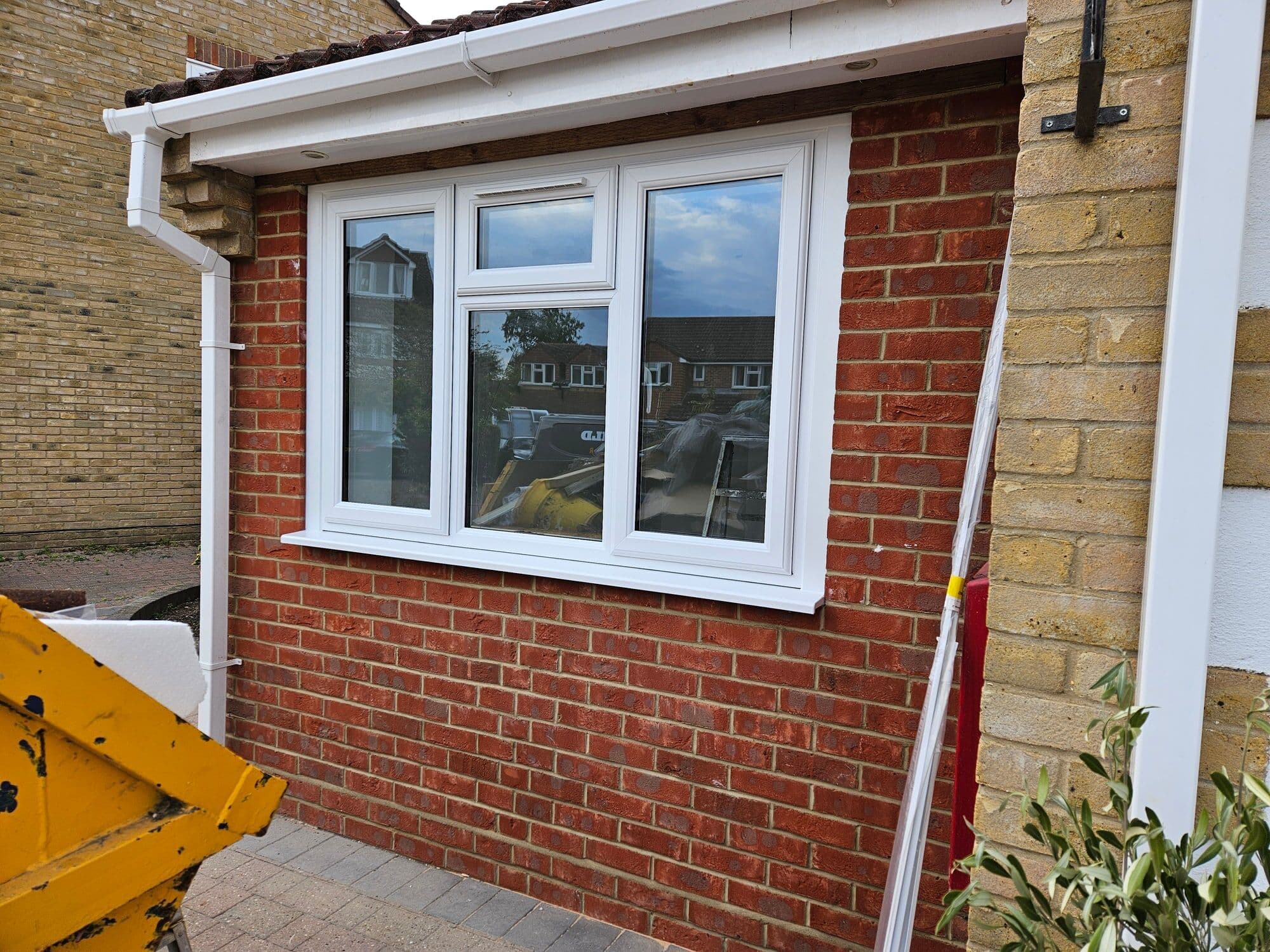 Garage Extension in The White Way, Stevenage, Hertfordshire by DNR Build