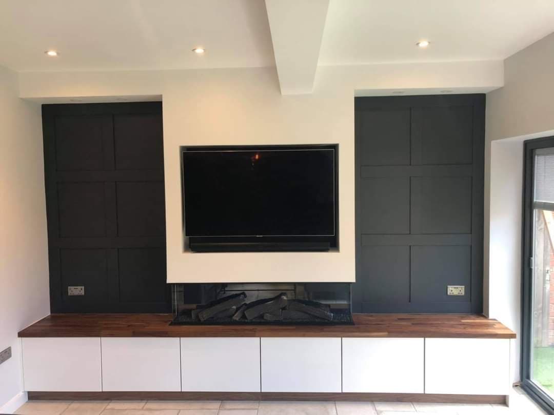 Bespoke Media Walls in Hertfordshire by DNR Build