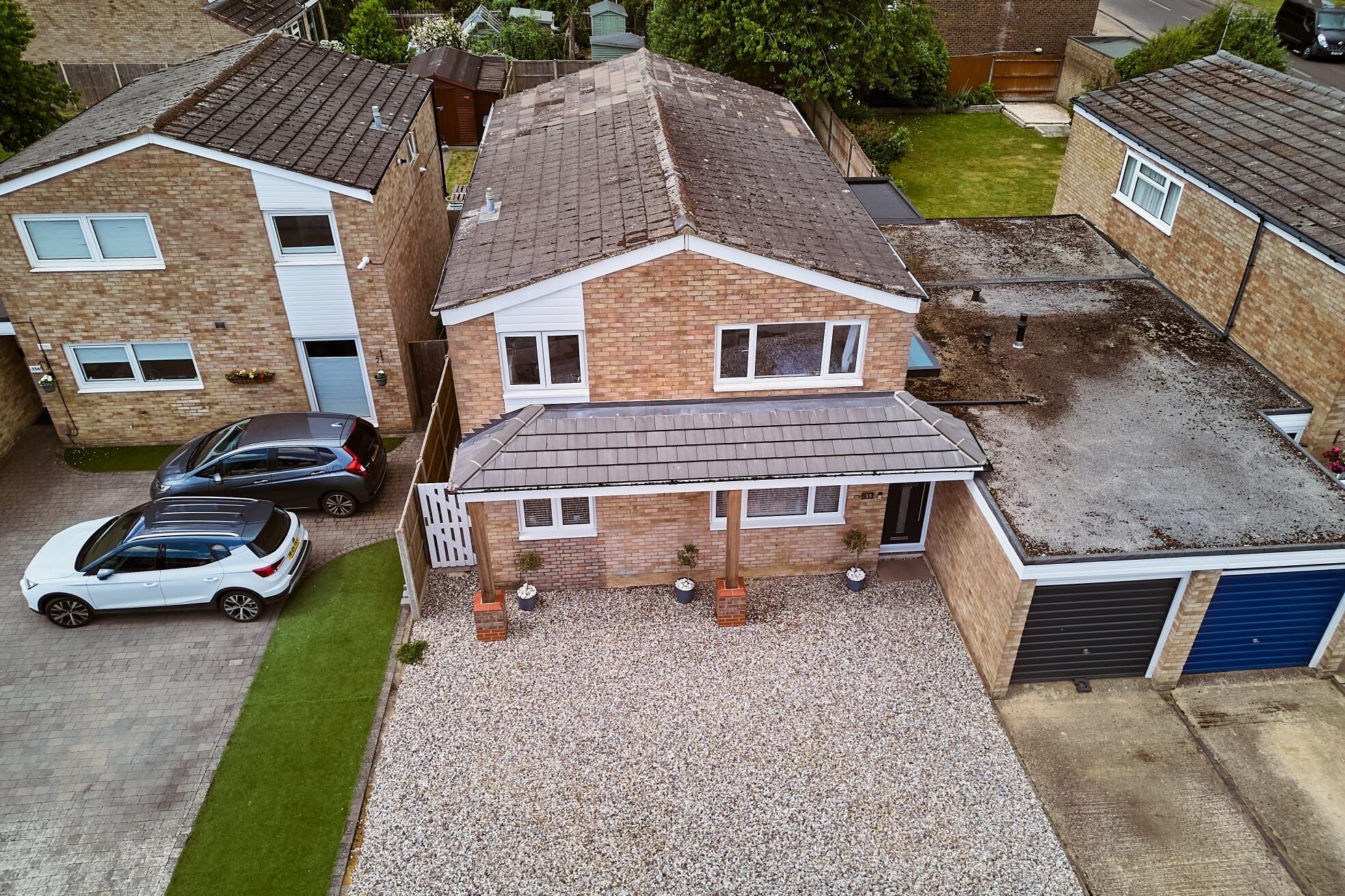 The finished double storey extension and exterior at the Stevenage home by DNR Build (19 of 22)