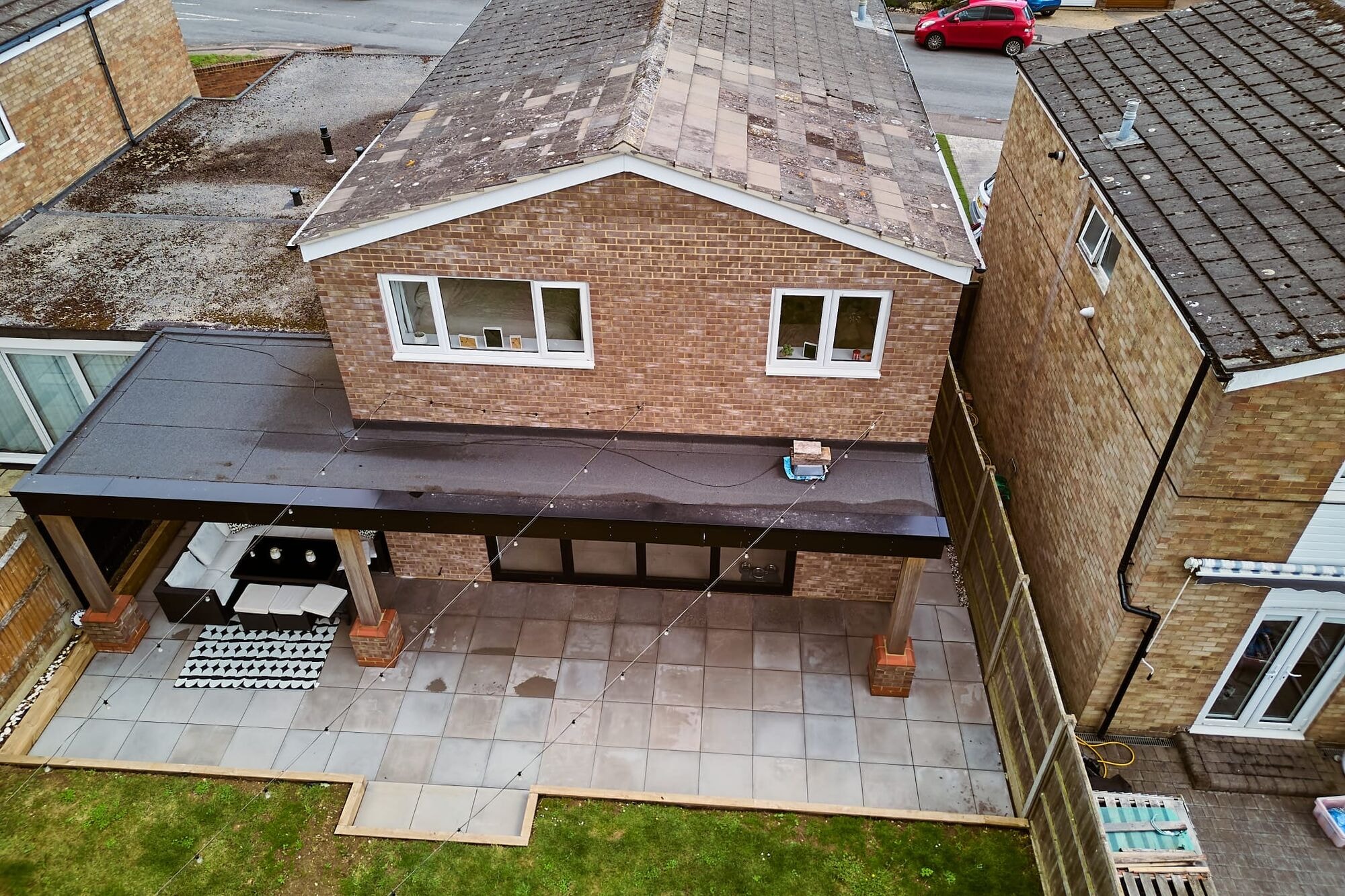 The finished double storey extension and exterior at the Stevenage home by DNR Build (20 of 22)
