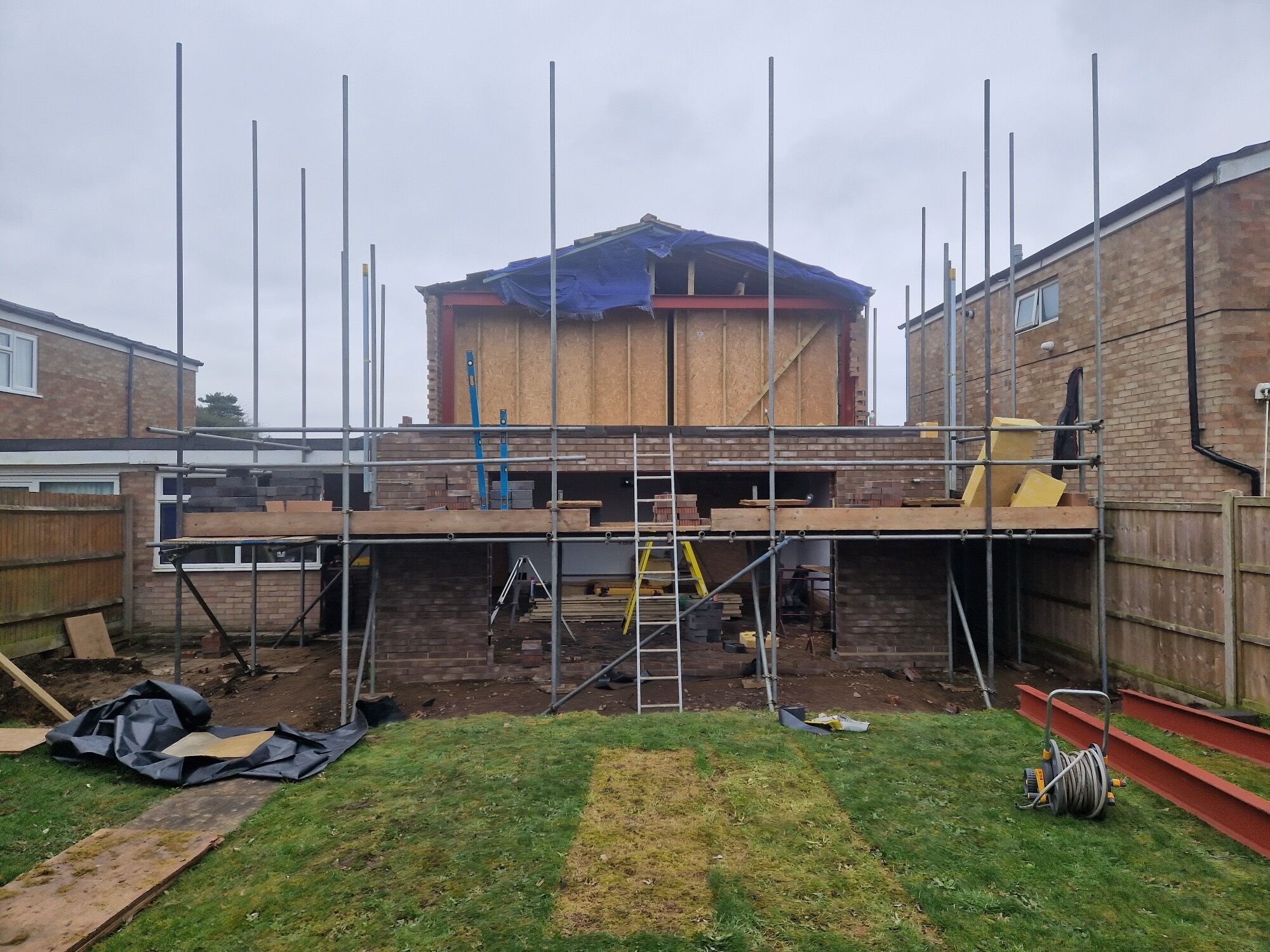 The original rear and exterior of the Stevenage home before the double storey extension by DNR Build (1 of 10)