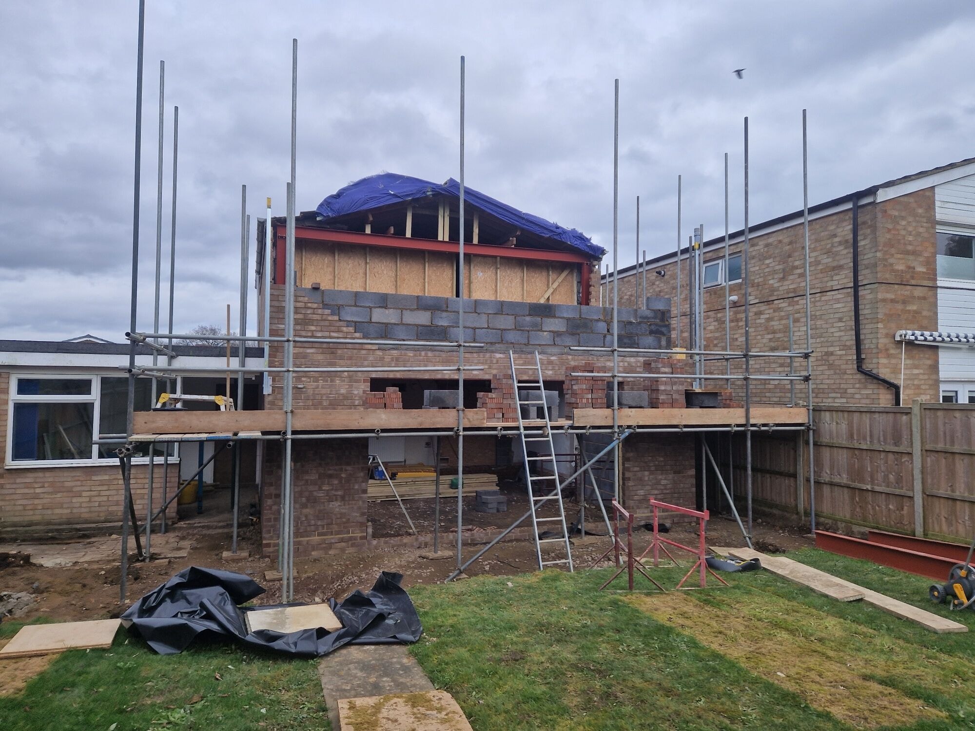 The original rear and exterior of the Stevenage home before the double storey extension by DNR Build (2 of 10)