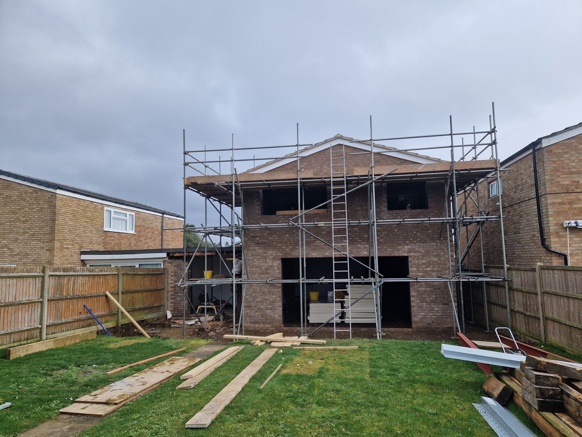 The original rear and exterior of the Stevenage home before the double storey extension by DNR Build (4 of 10)