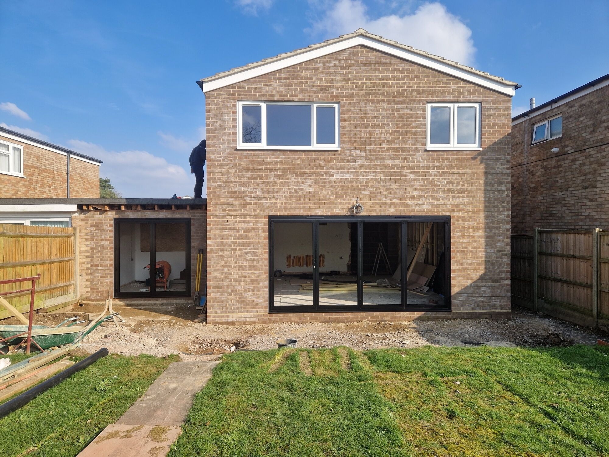 The original rear and exterior of the Stevenage home before the double storey extension by DNR Build (10 of 10)